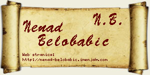 Nenad Belobabić vizit kartica
